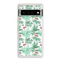 Flamingo bladeren: Google Pixel 6 Pro Transparant Hoesje