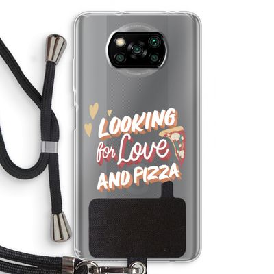 Pizza is the answer: Xiaomi Poco X3 Pro Transparant Hoesje met koord