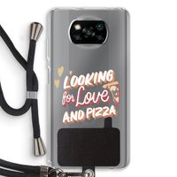 Pizza is the answer: Xiaomi Poco X3 Pro Transparant Hoesje met koord Pizza is the answer: Xiaomi Poco X3 Pro Transparant Hoesje met koord