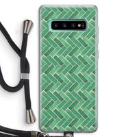 Moroccan tiles 2: Samsung Galaxy S10 Plus Transparant Hoesje met koord