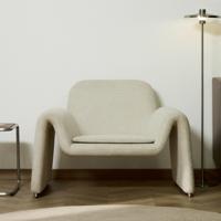 Kave Home Fauteuil 'Melvia' Chenille, kleur Beige