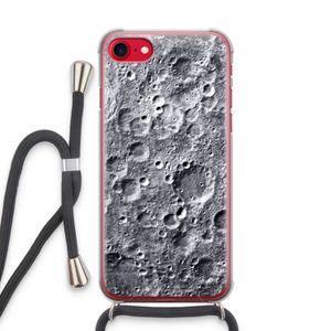 Maanlandschap: iPhone SE 2020 Transparant Hoesje met koord