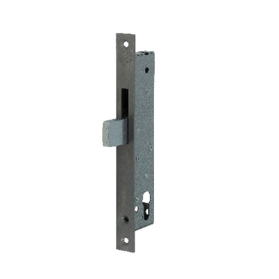 Nemef 9660 Zwenkschootslot | DM40mm | voorplaat RVS 24x245mm rechthoekig | staal verzinkte zwenkschoot | DR 1+2+3+4 - 9966407000