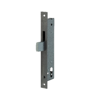 Nemef 9660 Zwenkschootslot | DM45mm | voorplaat RVS 24x245mm rechthoekig | staal verzinkte zwenkschoot | DR 1+2+3+4 - 9966507000