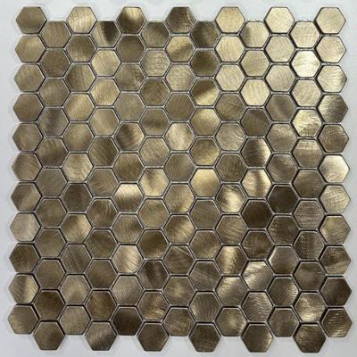 BWS Goud Mozaiek Hexagon 30X30 cm Boss & Wessing
