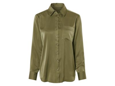 esmara Satijnen dames blouse (42, Groen)