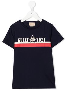 Gucci Kids t-shirt à motif d'étoiles - Bleu