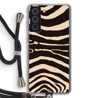 Arizona Zebra: Samsung Galaxy S21 FE Transparant Hoesje met koord