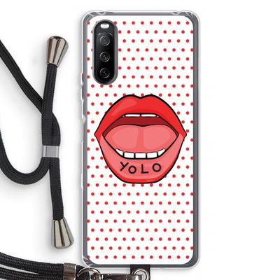 Yolo Denise: Sony Sony Xperia 10 III Transparant Hoesje met koord