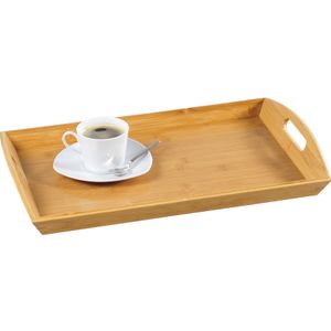 Bamboe houten dienblad 31 x 48 cm met opstaande rand