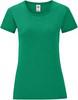 Fruit Of The Loom F131 Ladies´ Iconic T - Heather Green - XS