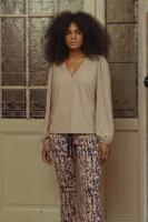 Studio Anneloes Alix Top 13516 T-shirt Lange Mouw 2200 Latte