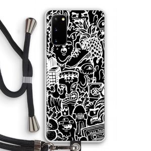 Vexx Black Mixtape: Samsung Galaxy S20 Transparant Hoesje met koord