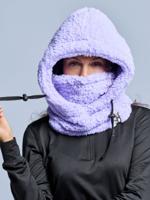 Poederbaas Balaclava Dames Fluffy Lila