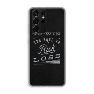 Risk loss: Samsung Galaxy S21 Ultra Transparant Hoesje