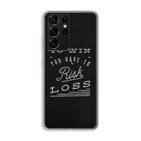 Risk loss: Samsung Galaxy S21 Ultra Transparant Hoesje