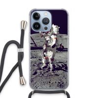 Spaceman: iPhone 13 Pro Transparant Hoesje met koord