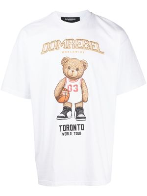DOMREBEL t-shirt à logo imprimé - Blanc