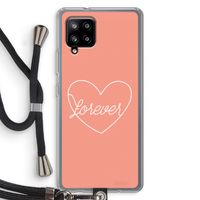 Forever heart: Samsung Galaxy A42 5G Transparant Hoesje met koord