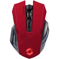 SpeedLink Fortus Wireless Ergonomische gaming-muis USB Optisch Rood, Zwart 5 Toetsen 2400 dpi Verlicht, Ergonomisch