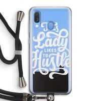 Hustle Lady: Samsung Galaxy A40 Transparant Hoesje met koord