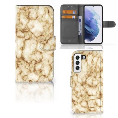 Samsung Galaxy S22 | Bookcase | Marmer Goud