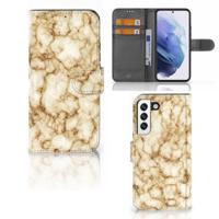 Samsung Galaxy S22 | Bookcase | Marmer Goud