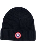 Canada Goose bonnet Arctic Disc en laine à ornements - Bleu - thumbnail