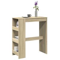 Bartafel met rekken 90x40x103,5 cm hout sonoma eikenkleur