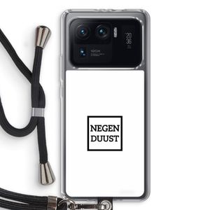 Negenduust vierkant: Xiaomi Mi 11 Ultra Transparant Hoesje met koord