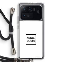 Negenduust vierkant: Xiaomi Mi 11 Ultra Transparant Hoesje met koord