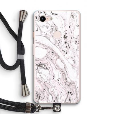 Mengelmoes: Pixel 3 XL Transparant Hoesje met koord