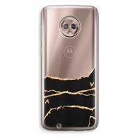 Gouden marmer: Motorola Moto G6 Transparant Hoesje