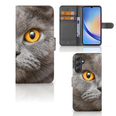 Telefoonhoesje | Met pasjeshouder | Samsung Galaxy A24 4G Britse Korthaar