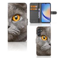 Telefoonhoesje | Met pasjeshouder | Samsung Galaxy A24 4G Britse Korthaar