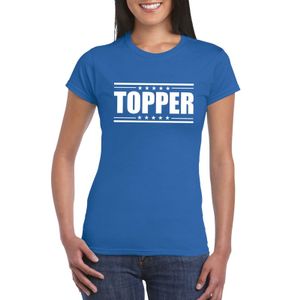 Topper t-shirt blauw dames