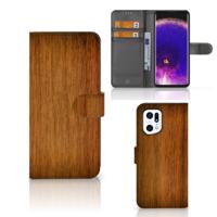 OPPO Find X5 Pro | Book Style Case | Donker Hout
