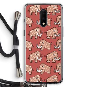 Mammoet: OnePlus 7 Transparant Hoesje met koord