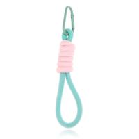 Sleutelhanger/Telefoonkoord met Handige Gesp - Fel Blauw & Roze