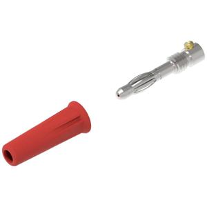 Electro PJP 1060-C-CD1-R Pluimstekker Stekker, recht Stift-Ø: 4 mm Rood 1 stuk(s)