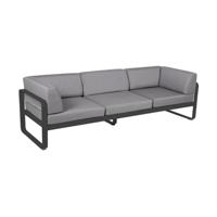 Fermob Bellevie Club 3-zits loungebank Anthracite - Flannel