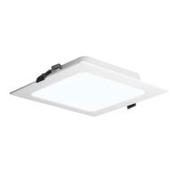 LED Downlight ECO - inbouwspot vierkant - mini LED paneel - 12 Watt 1160 lumen - 6500K daglicht wit - 170x170mm - plat 27mm