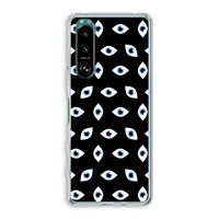 Eyes pattern: Sony Xperia 5 III Transparant Hoesje