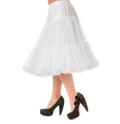 Banned Lifeforms Petticoat White 26 Inch-XL/XXL