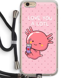 Love You A Lotl: iPhone 6 PLUS / 6S PLUS Transparant Hoesje met koord