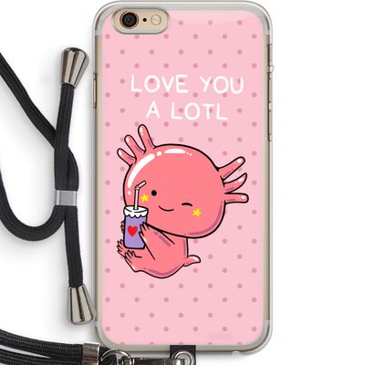 Love You A Lotl: iPhone 6 PLUS / 6S PLUS Transparant Hoesje met koord