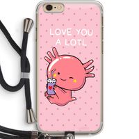 Love You A Lotl: iPhone 6 PLUS / 6S PLUS Transparant Hoesje met koord