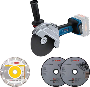 Bosch Blauw GWS 18V-180 P | accu haakse slijper | 180 mm | excl. accu&apos;s en lader - 06019H6L01