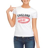 Wit dames t-shirt Engeland - thumbnail