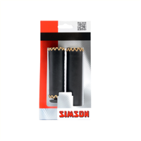 Simson lederen handvatten - zwart, authentieke look, optimaal comfort, geschikt voor grip shift versnelling